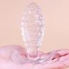 ClearlyHorny Plug transparent Dotted Pine S 6.5 x 2.5cm
